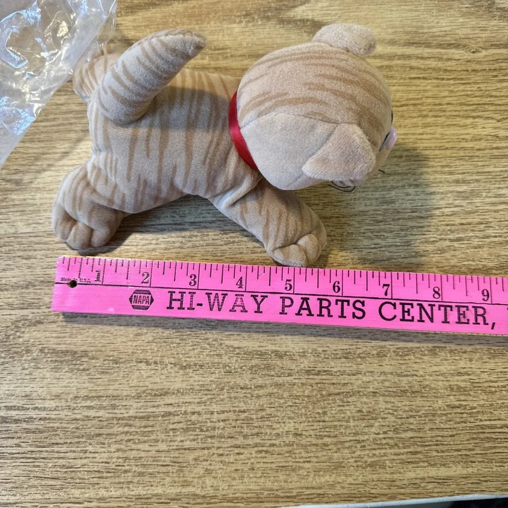 VINTAGE Tonka Pound Purries ORANGE‎ TABBY CAT KITTEN Plush STUFFED ANIMAL Toy